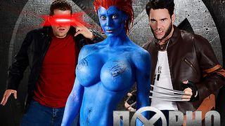 X-Men Parodie Dreier mit Nicole Charles und Xander in Uniform Action